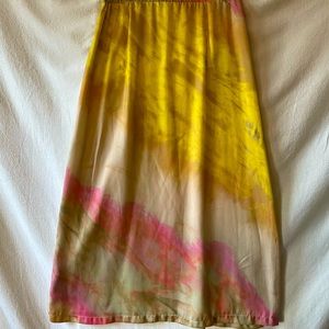 Zara multicolored tie dye A-Line skirt size small